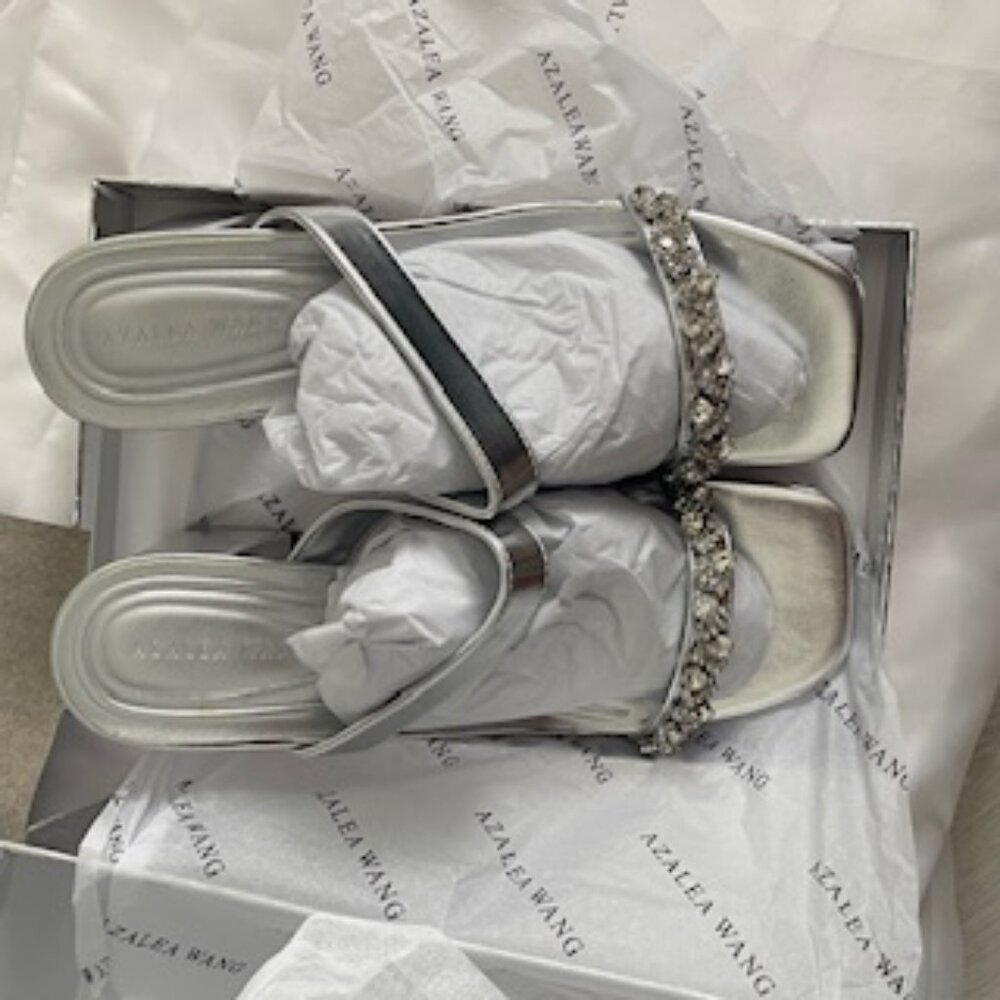 Evening, event, wedding ready Shoes Silver 9.5